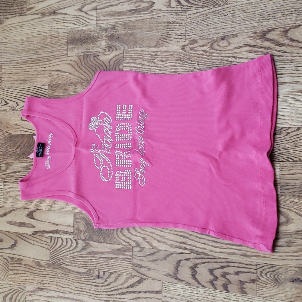 (M) Victoria's Secret Sexy Little Thing Stagette Wedding Tank Top Barbiecore Wow